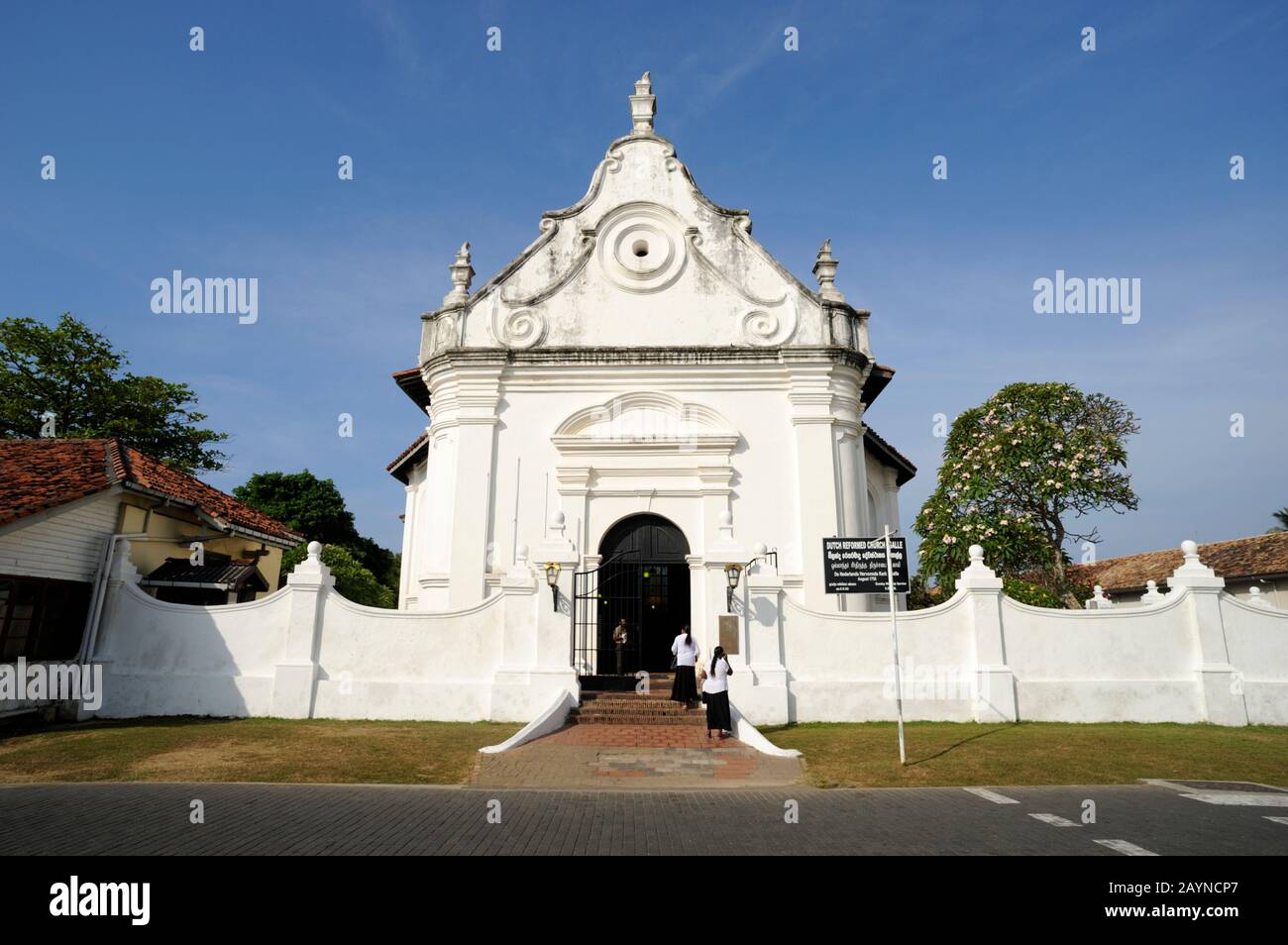 Sri Lanka, Galle, fort, Dutch reformed church (18th century) Stock Photo