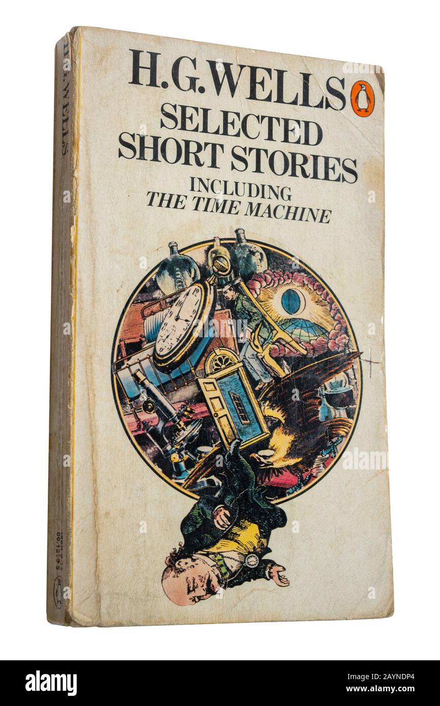H.G. Wells selected stories, including The Time Machine, paperback  book Stock Photo