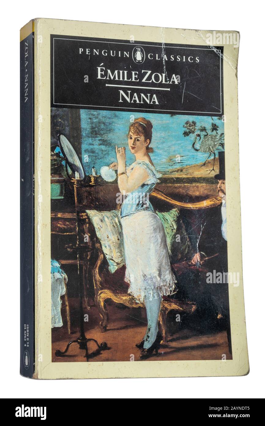 Nana, a classic novel by Emile Zola, paperback book Stock Photo