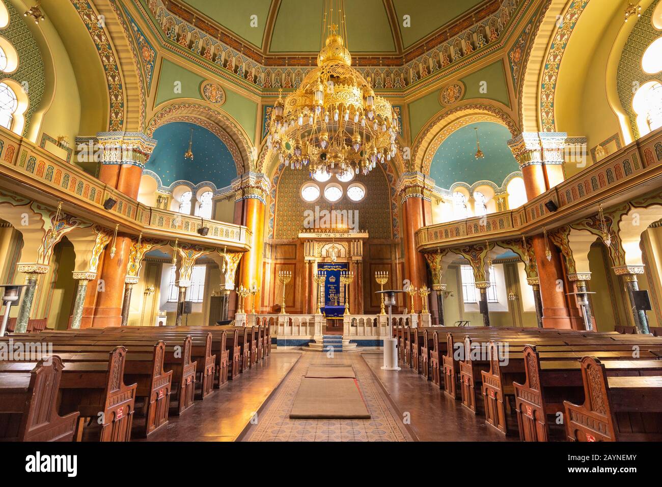 Interior of Sofia Synagogue, Bulgaria Stock Photo