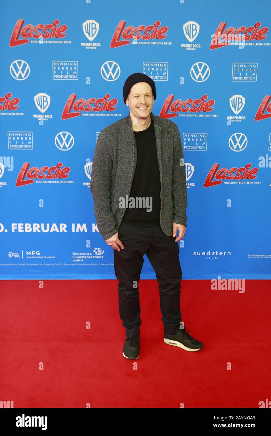 02/16/2020, Berlin, Germany, Mirko Lang attend the world Premiere 'Lassie – Eine abenteuerliche Reise' (Lassie Come Home) at Zoo Palast on February 16th, 2020 in Berlin, Germany. Lassie is a film by Hanno Olderdissen. Stock Photo
