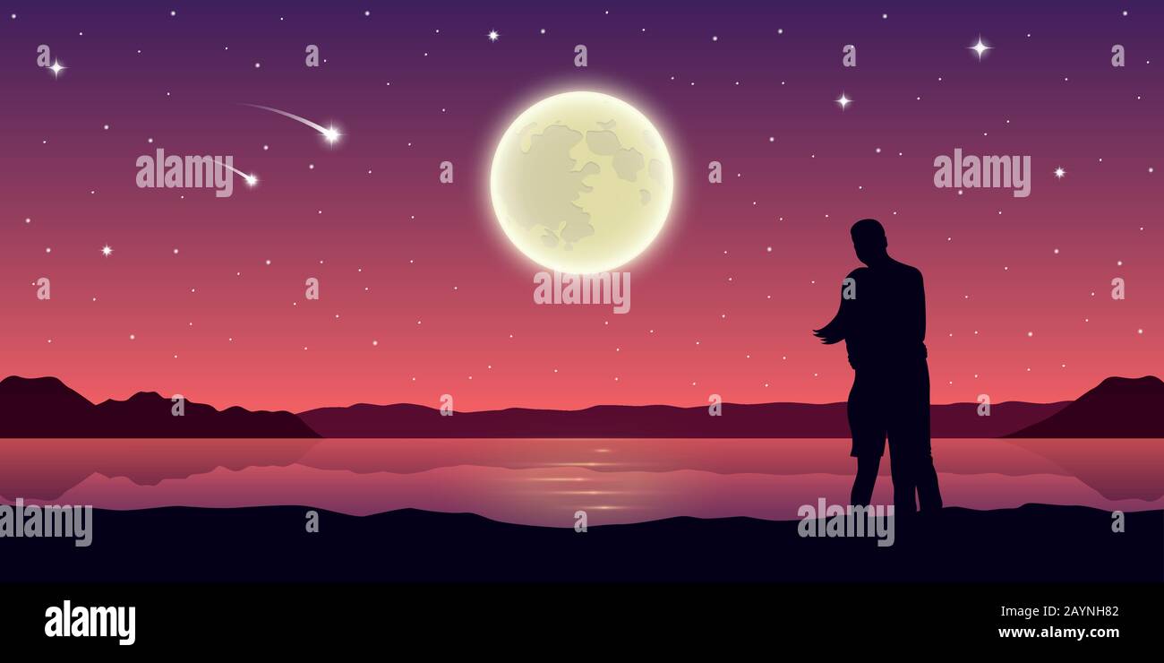 Lovers Looking At Starry Sea Night Sky High Resolution Stock Photography And Images Alamy
