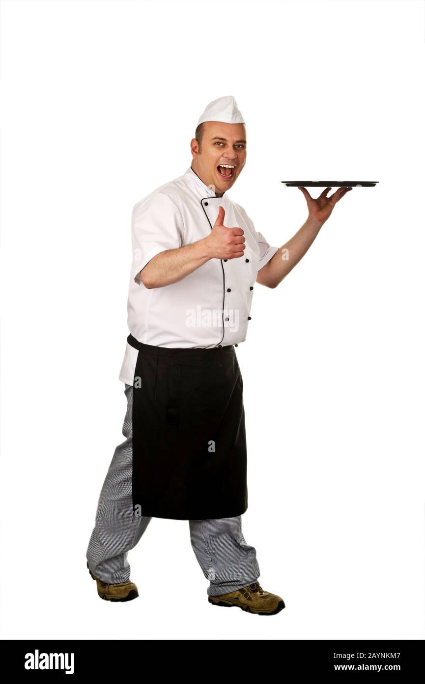 Koch bei der Arbeit Stock Photo