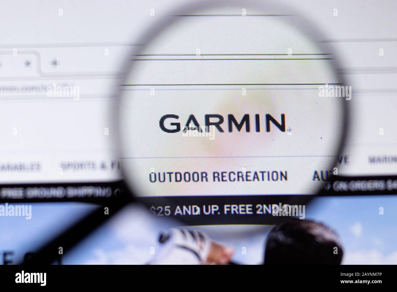 Saint-Petersburg, Russia - 18 February 2020: Garmin company website page  logo on laptop display. Screen with icon, Illustrative Editorial Stock  Photo - Alamy