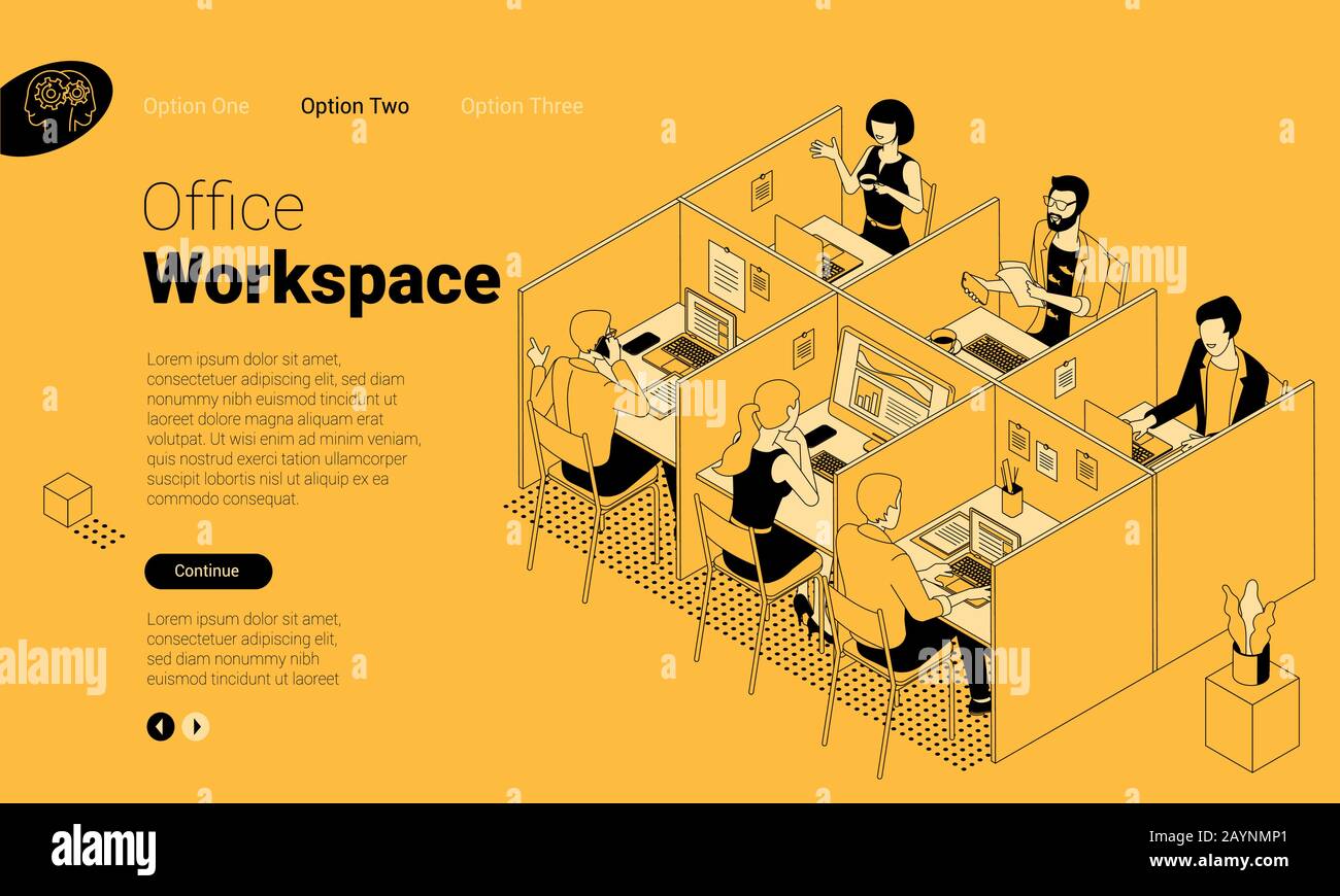 Modern co working space Stock Vector Images Alamy