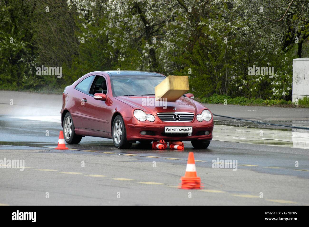 Fahrsicherheitstraining f¸r Autofahrer Stock Photo