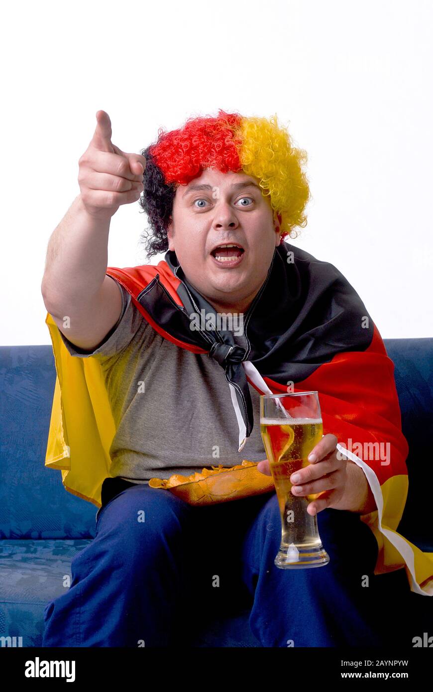 Fußballfan Stock Photo