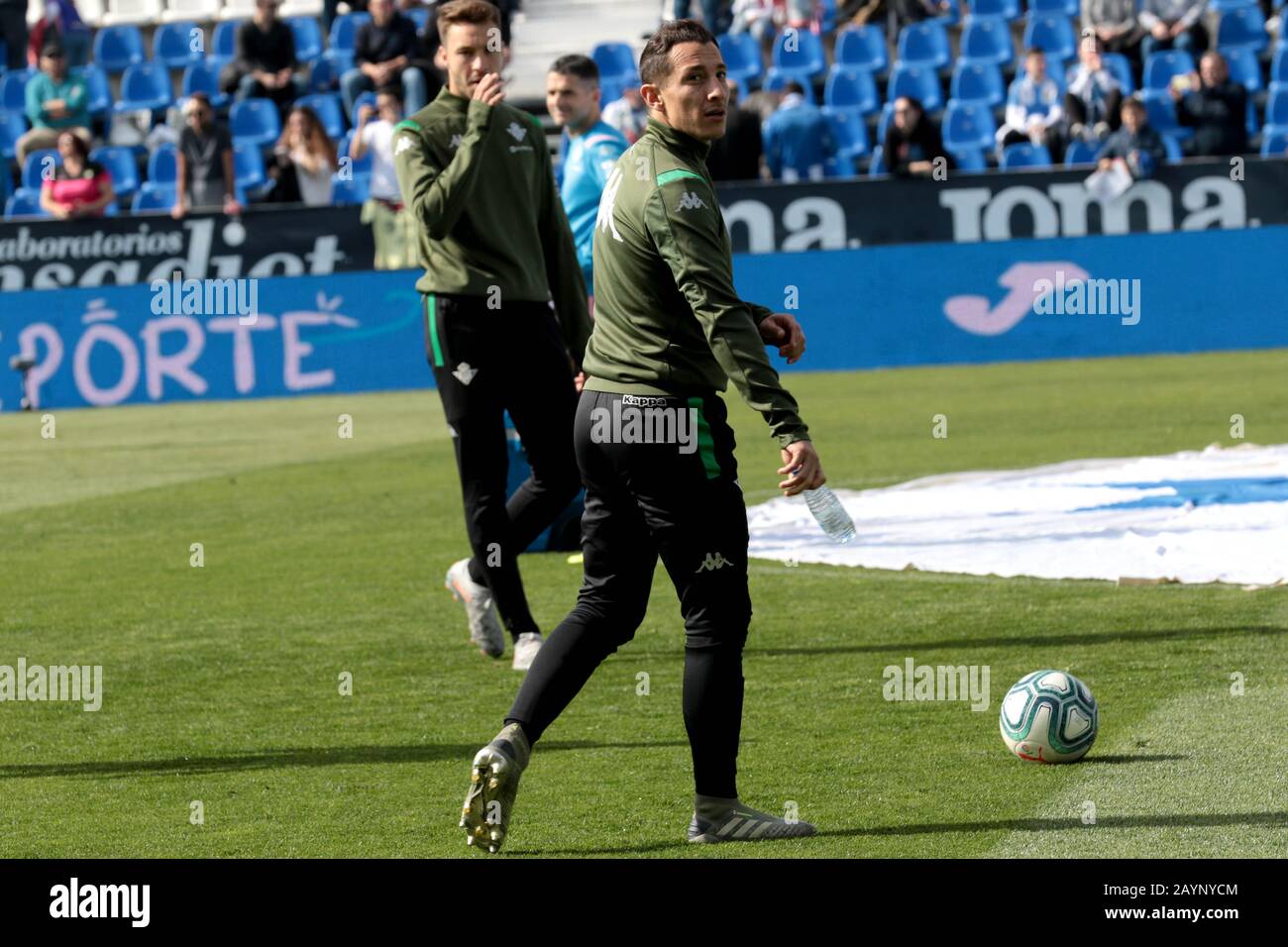 Leganes, Spain. 16th Feb, 2020. Soccer match 24 La Liga, Leganes against Betis held at the Butrarque Stadium in Leganes, Madrid. Andres Guardado Betis player mexican. Final score 0-0 Photo: Juan Carlos Rojas/Picture Alliance | usage worldwide Credit: dpa picture alliance/Alamy Live News Stock Photo