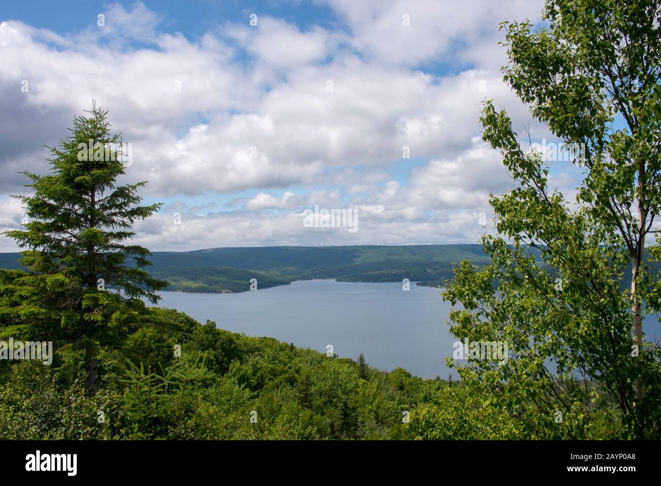 View of Bras d'Or Lake near Baddeck, Nova Scotia, Canada Stock Photo Alamy