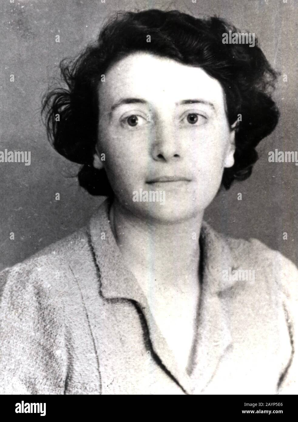 EILEEN ORWELL (1905-1945) first wife of George Orwell (Eric Arthur Blair) Stock Photo
