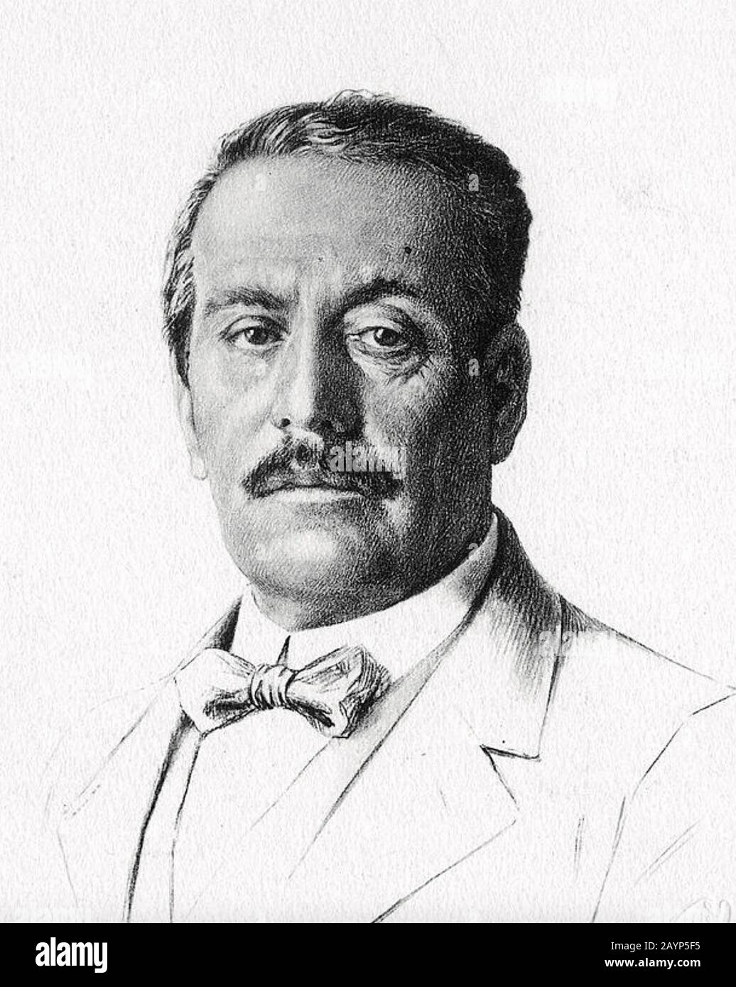 GIACOMO P[UCCINI (1858-1924) Italian opera composer Stock Photo
