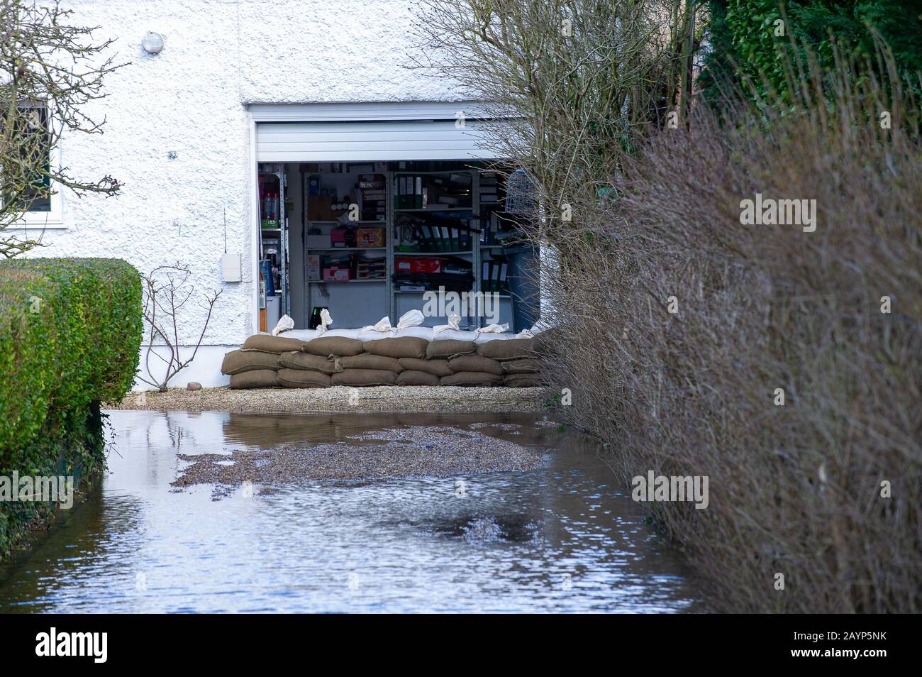 Flooding, Marlow, Buckinghamshire, UK. 15th February, 2014. Following