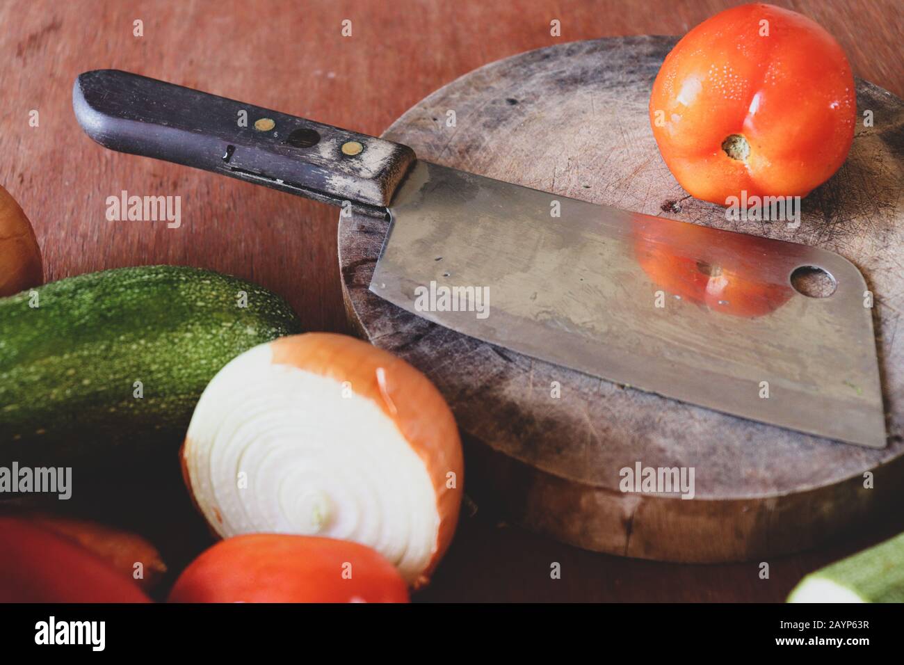 Still life showing concept of gastronomy, cooking, cuisine,clean organic diet and vegan lifestyle Stock Photo
