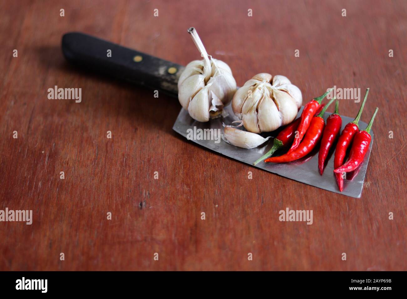 Still life showing concept of gastronomy, cooking, cuisine and clean organic diet Stock Photo