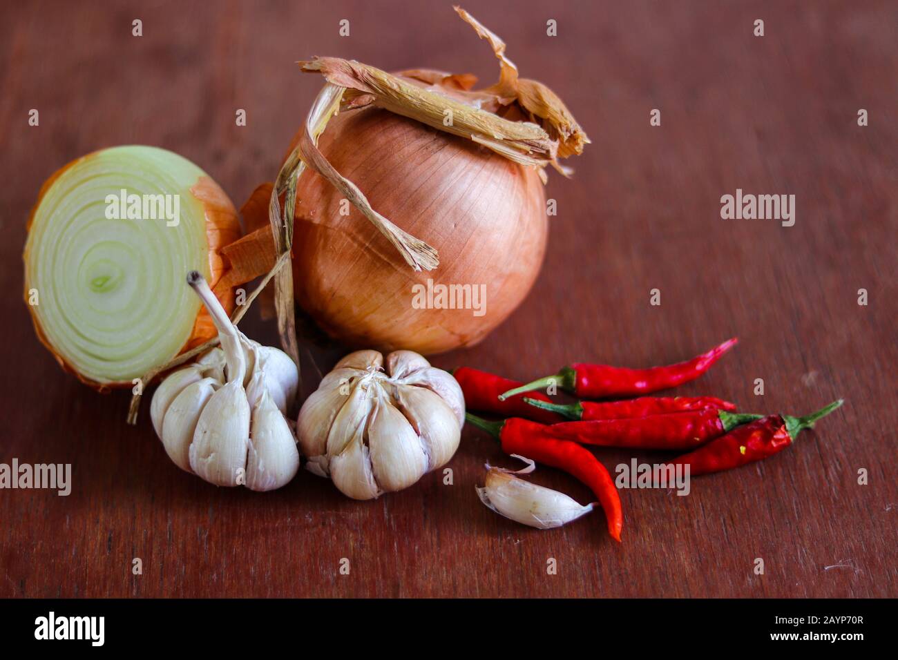 Still life showing concept of gastronomy, cooking, cuisine,clean organic diet and vegan lifestyle Stock Photo