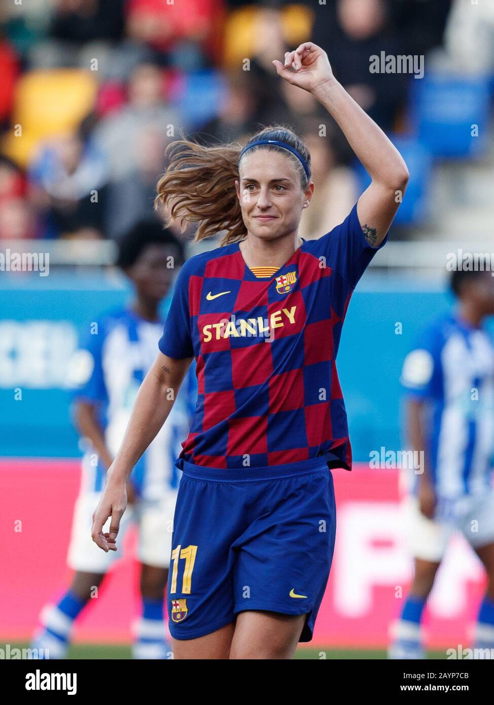 Barcelona Spain 16th Feb Alexia Putellas Celebrates A Goal During The Spanish Women S League Primera Iberdrola Match Between Fc Barcelona Ladies V Sporting Huelva Ladies At Johan Cruyff Stadium On February