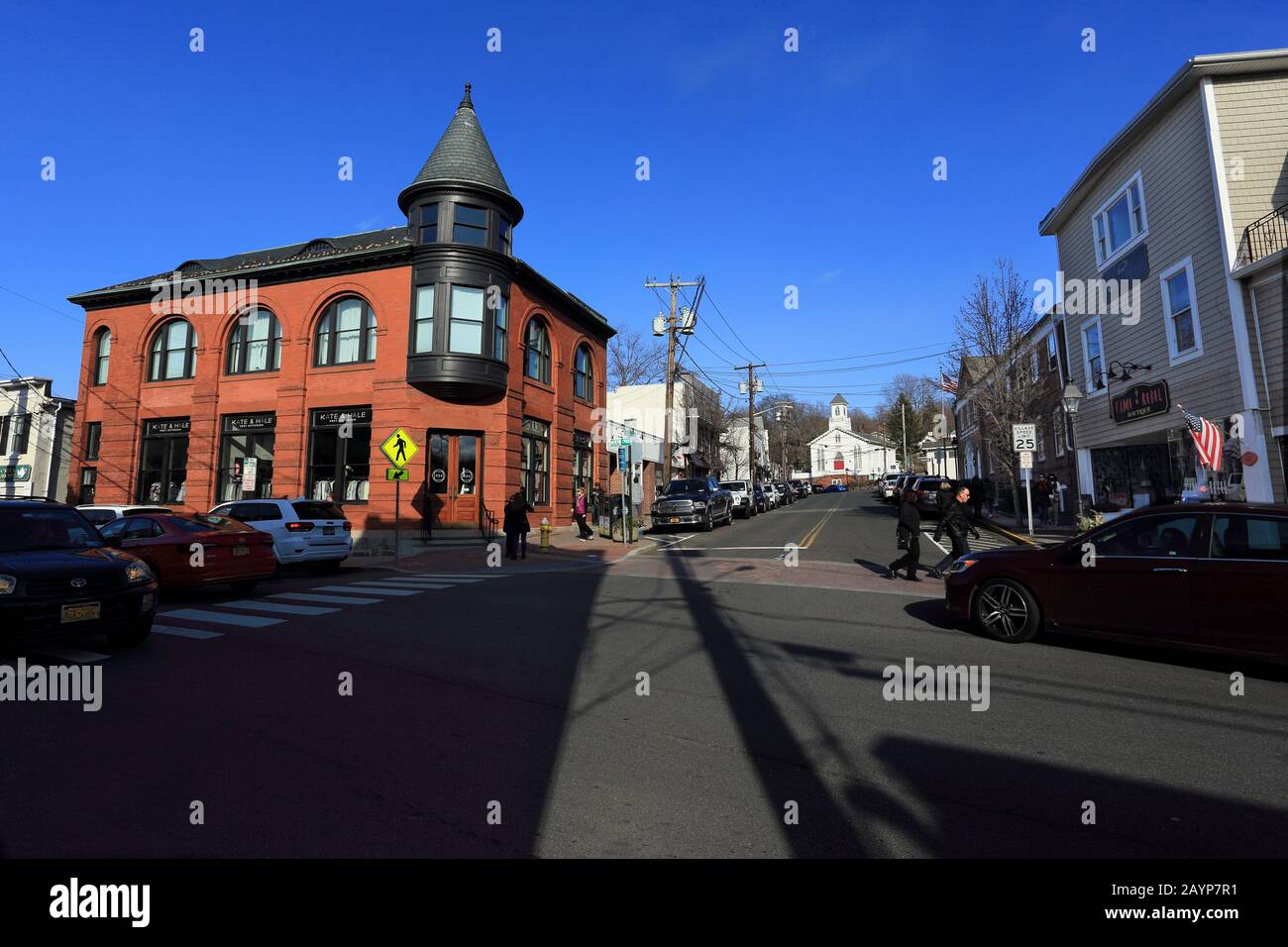 Port Jefferson Village Long Island New York Stock Photo Alamy