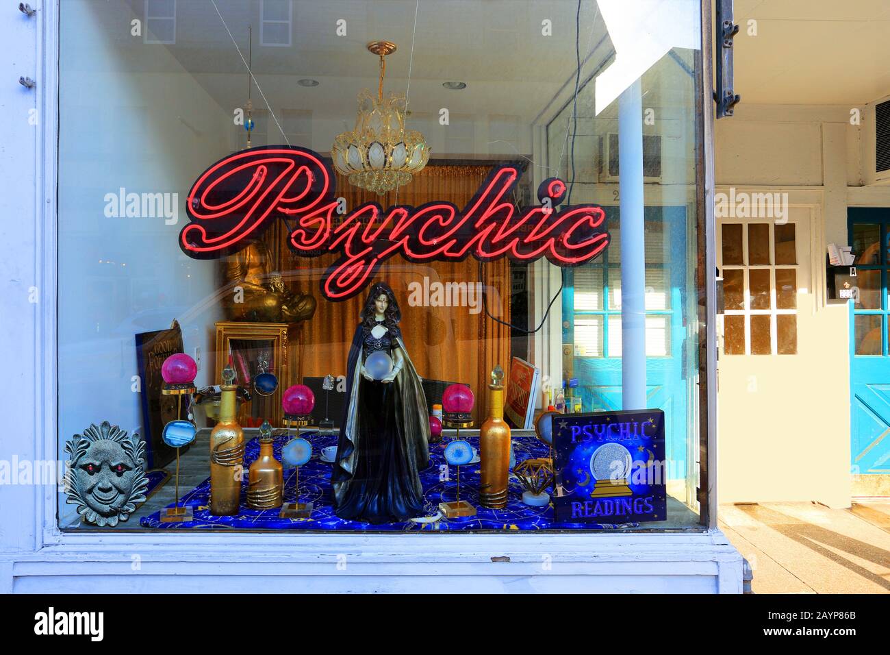 Psychic shop Port Jefferson Village Long Island New York Stock Photo