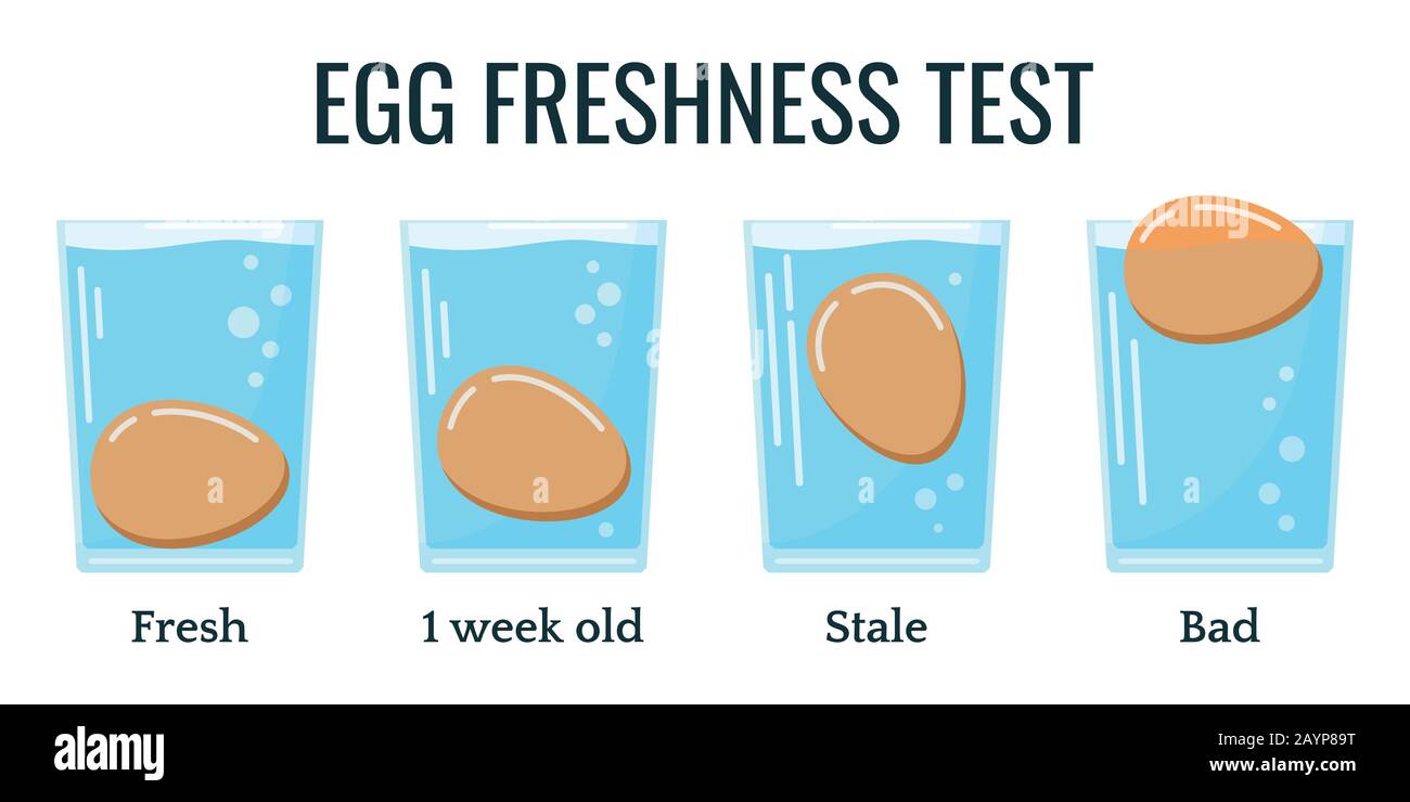 Floating by test for freshness eggs How to