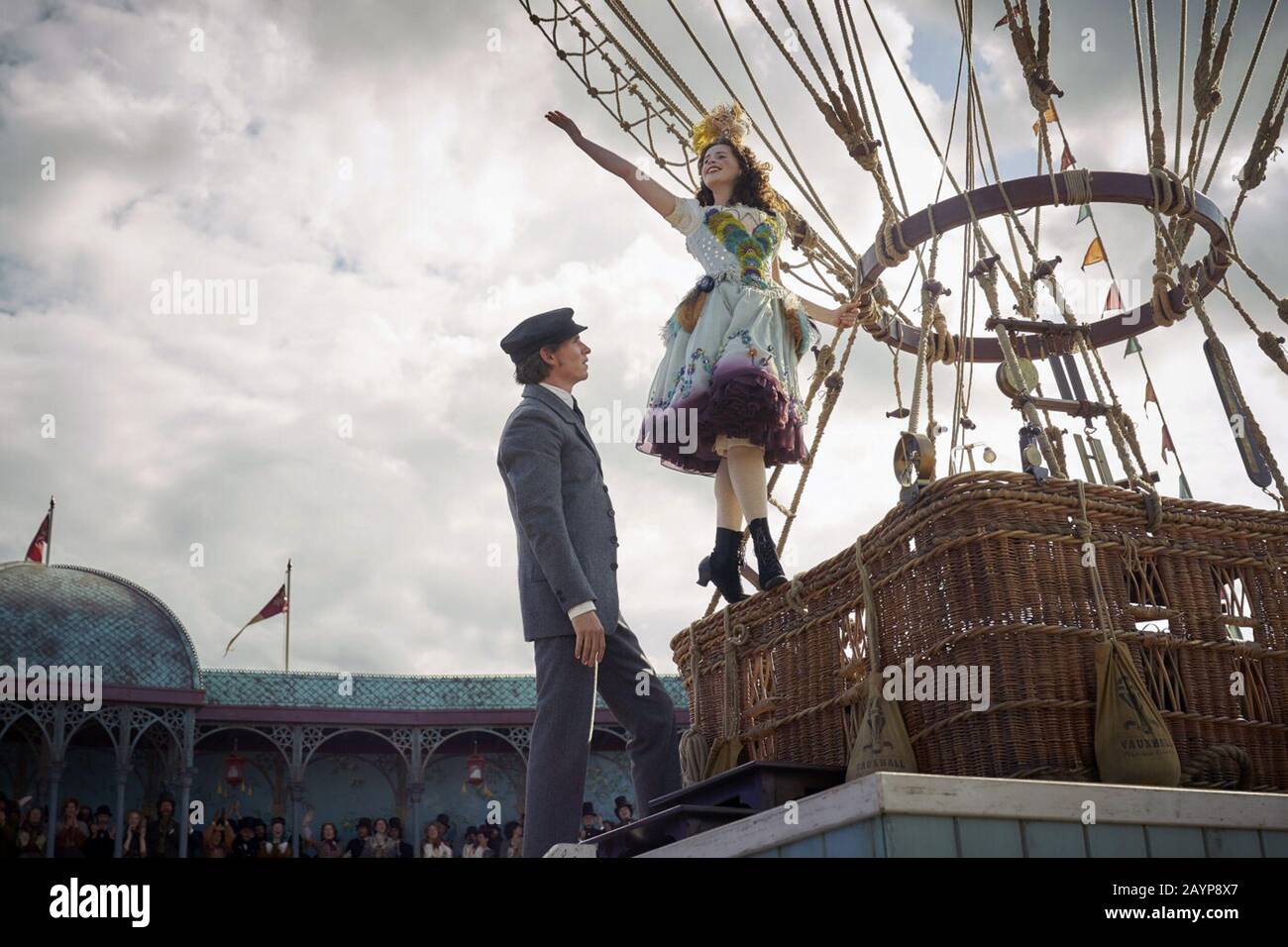 The Aeronauts is a 2019 biographical adventure film directed by Tom Harper and written by Jack Thorne, from a story co-written by Thorne and Harper.    This photograph is for editorial use only and is the copyright of the film company and/or the photographer assigned by the film or production company and can only be reproduced by publications in conjunction with the promotion of the above Film. A Mandatory Credit to the film company is required. The Photographer should also be credited when known. Stock Photo