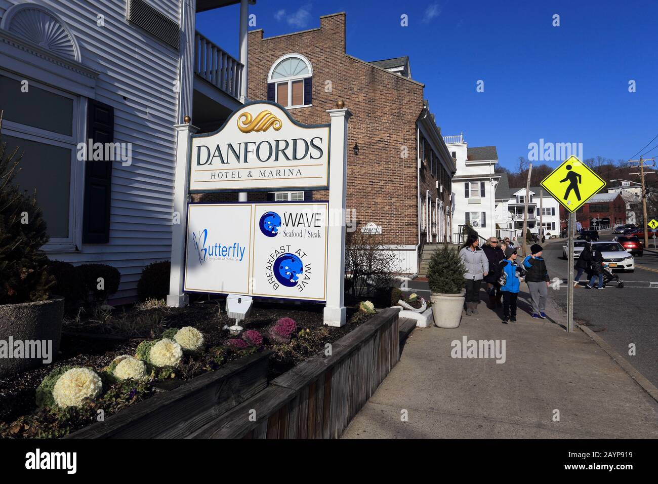 Port Jefferson Village Long Island New York Stock Photo Alamy