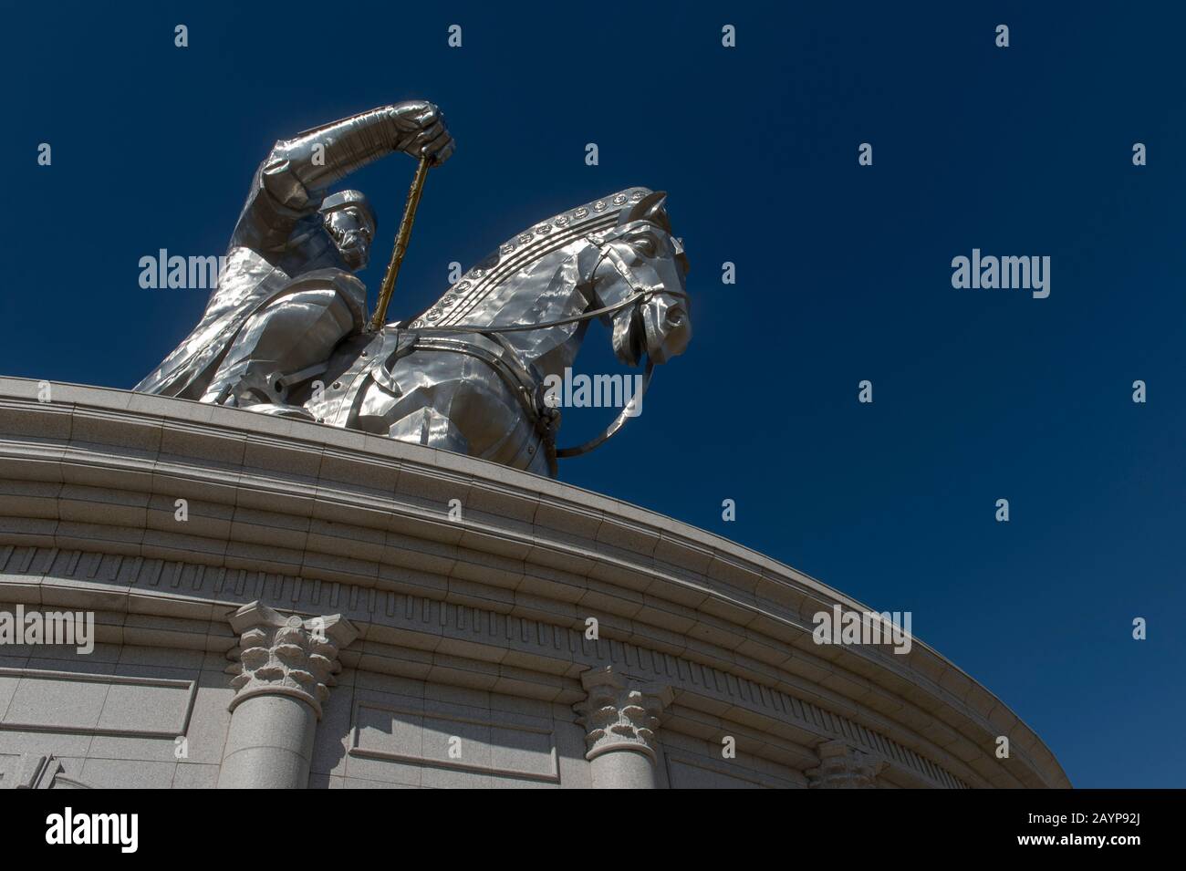 The Genghis Khan Equestrian Statue is a 130 feet tall and part of the