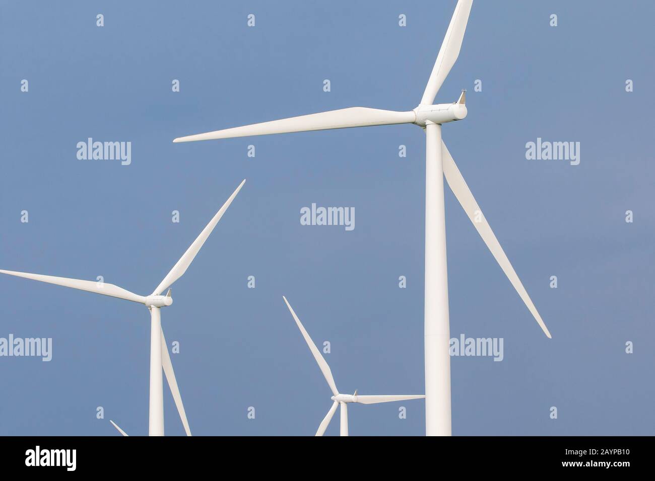 Wind turbines, wind mills, wind power. Stock Photo