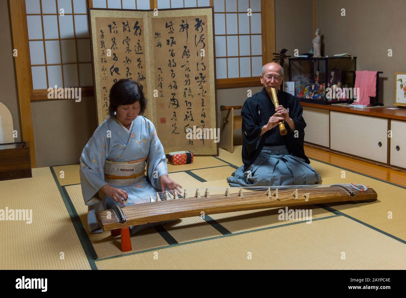 Playing the koto hires stock photography and images Alamy