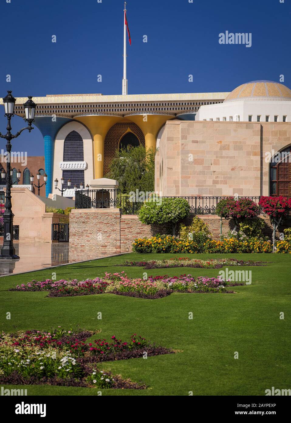 Muscat, Oman - Al Alam Palace Stock Photo - Alamy