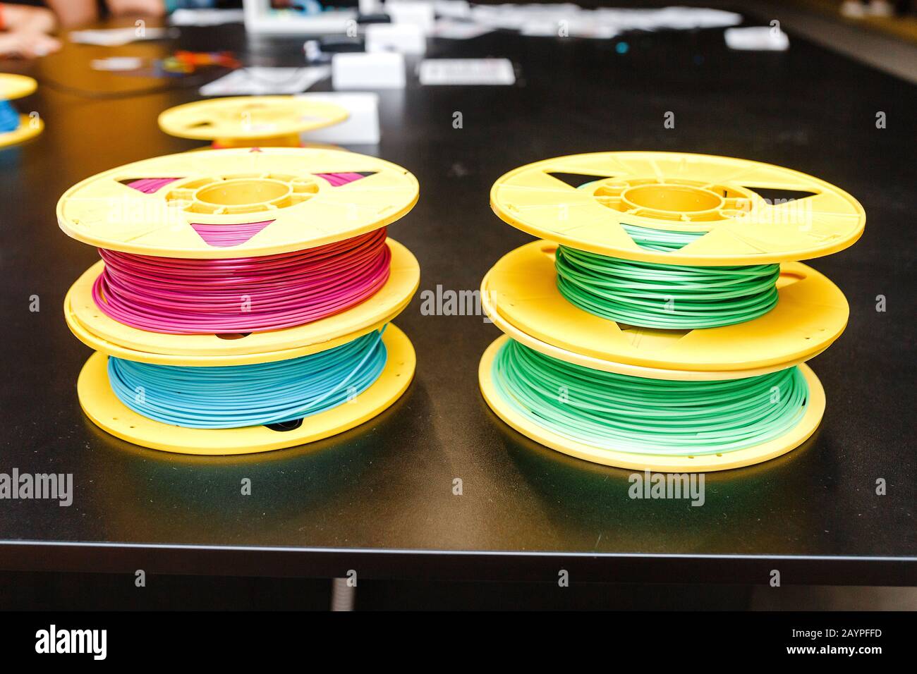 3D printing pen filaments Stock Photo Alamy