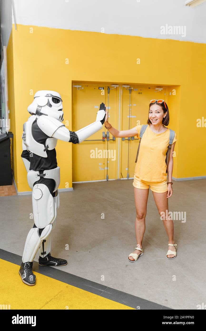 01 JULY 2018, UFA, RUSSIA: portrait of stormtrooper costume replica of Star  Wars movie Stock Photo - Alamy