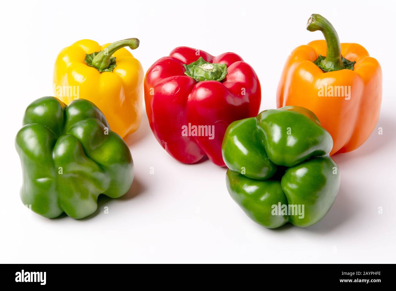 Multiple different colors of Bell Peppers Stock Photo Alamy