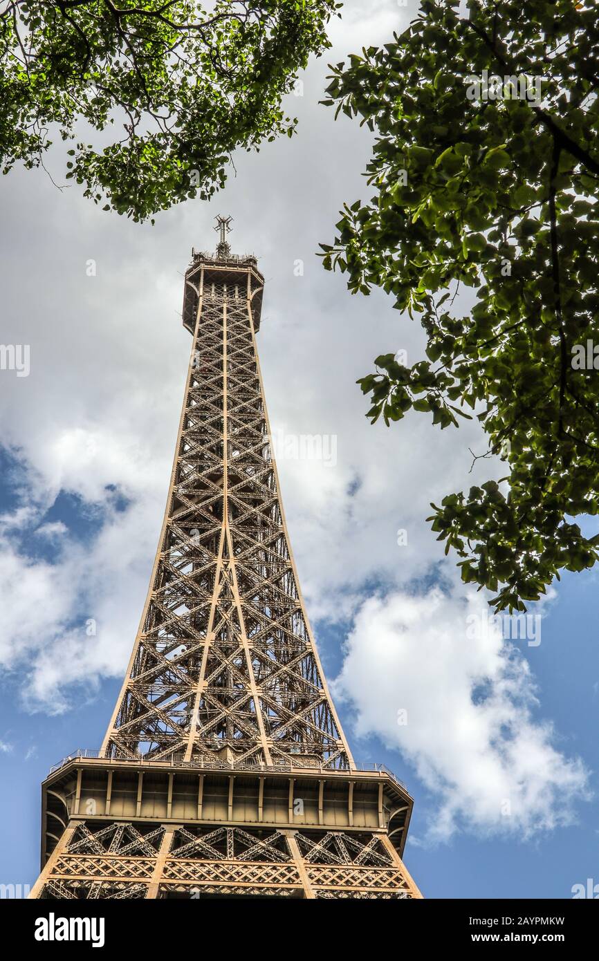 Eiffel Tower, Paris, France, Europe Stock Photo