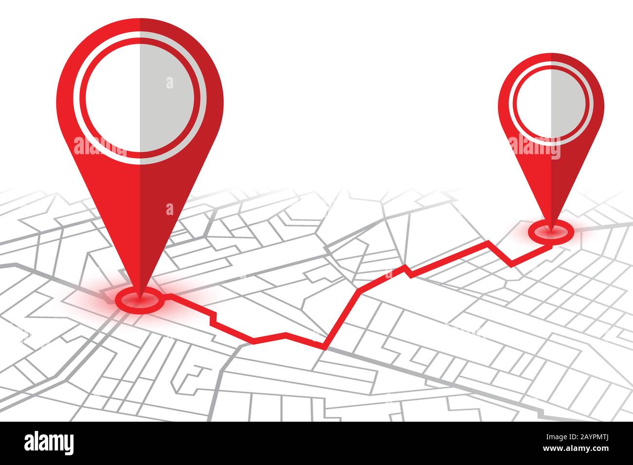 Pin showing location on gps navigator map. Vector illustration Stock ...
