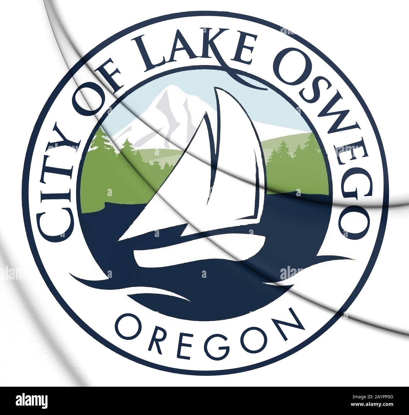 3D Seal of Lake Oswego (Oregon), USA. 3D Illustration Stock Photo Alamy