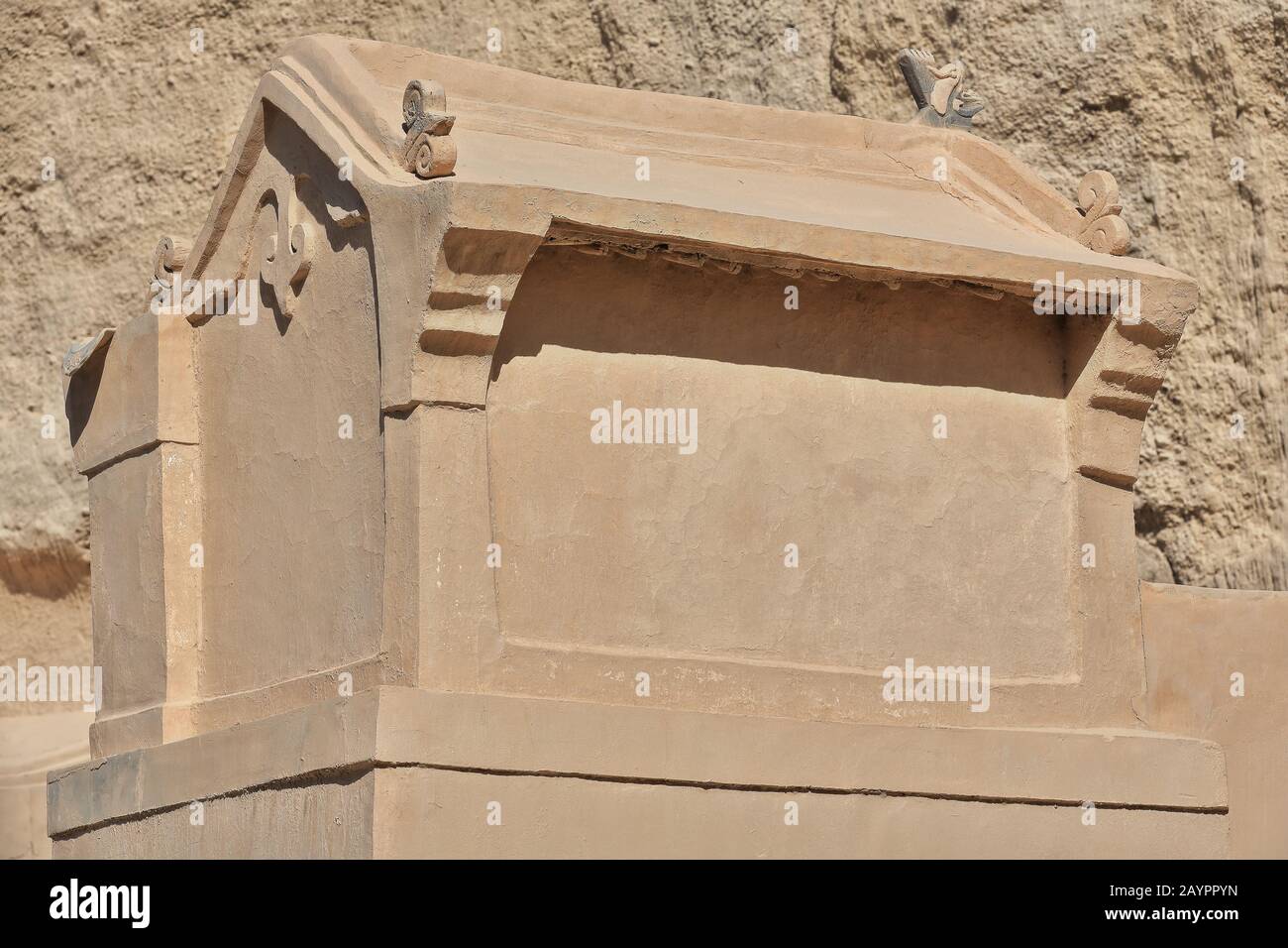 Modern clay house mockupfoot of Yulin caves. Guazhou countyGansu