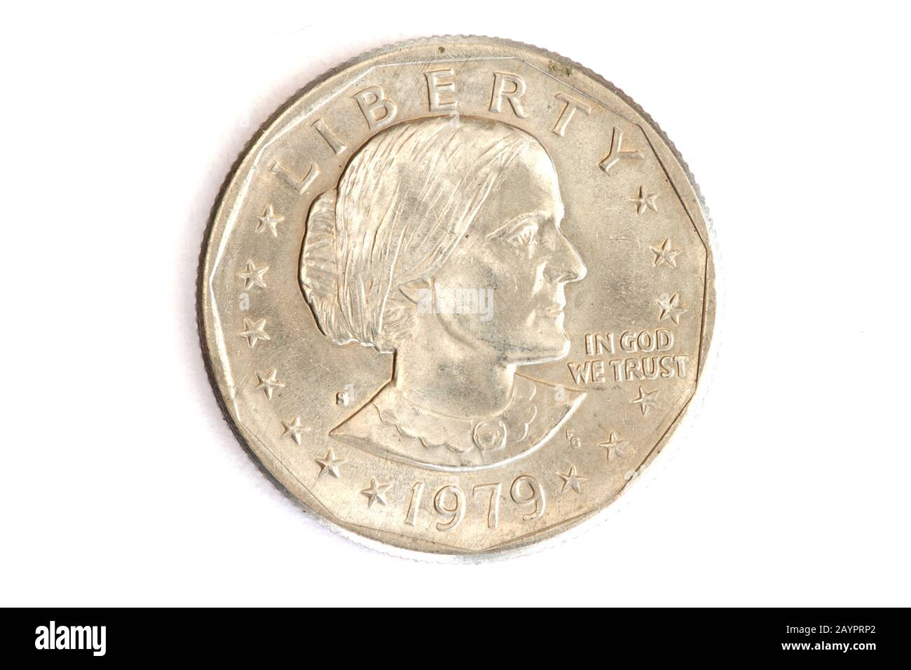 Susan B Anthony Dollar Coin Stock Photo