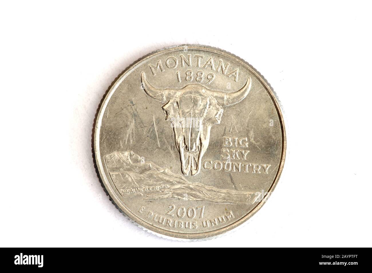 Montana State Quarter Stock Photo Alamy