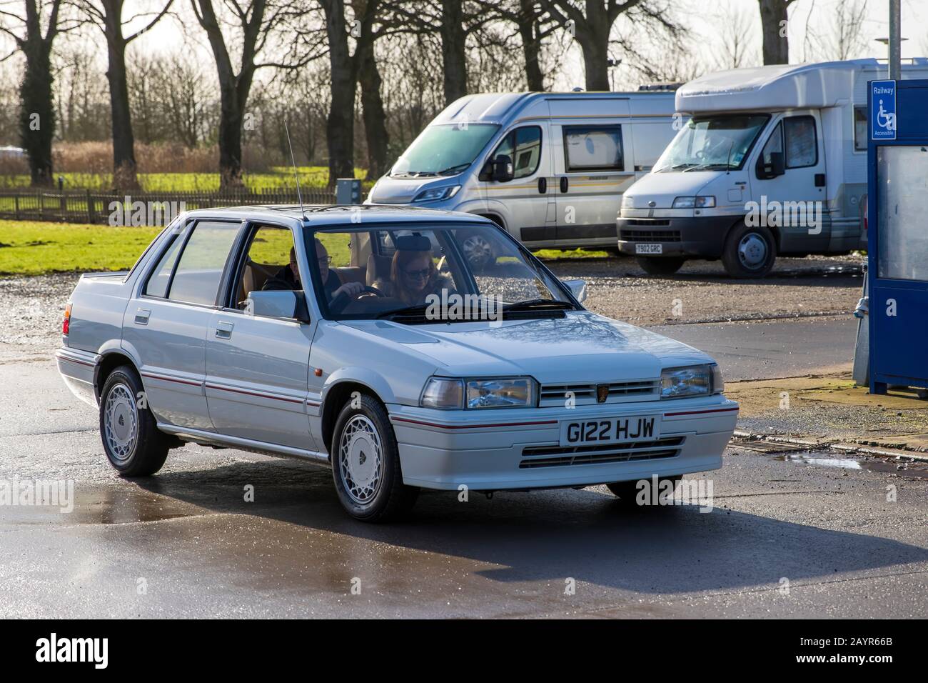 Rover 216 SX, 1990, Reg No: G122 HJW, at The Great Western Classic Car Show, Shepton Mallet UK, Febuary 08, 2020 Stock Photo