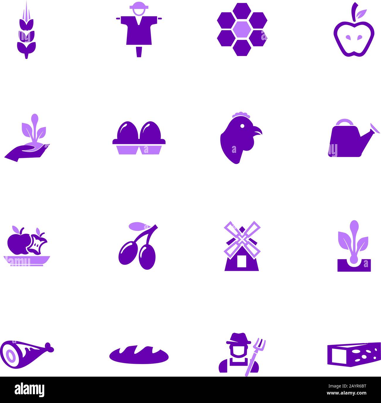 Agriculture and farming icons set Stock Vector Image & Art - Alamy