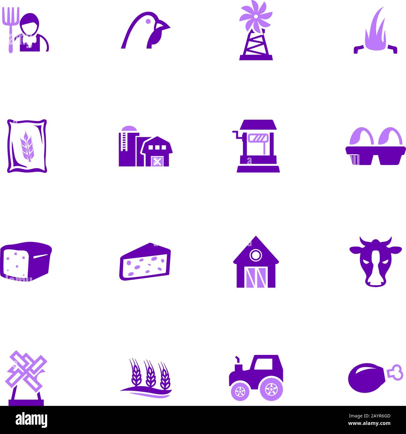 Agriculture and farming icons set Stock Vector Image & Art - Alamy