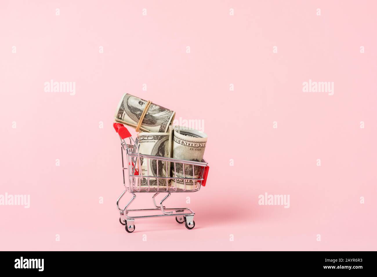 pink shopping trolley toy