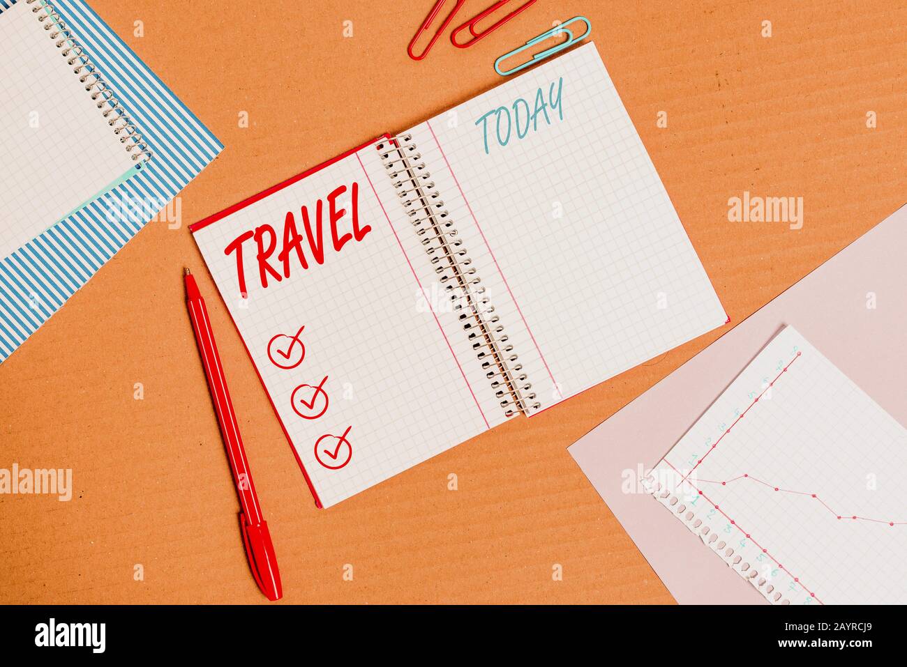 Writing note showing Travel. Business concept for the movement of ...