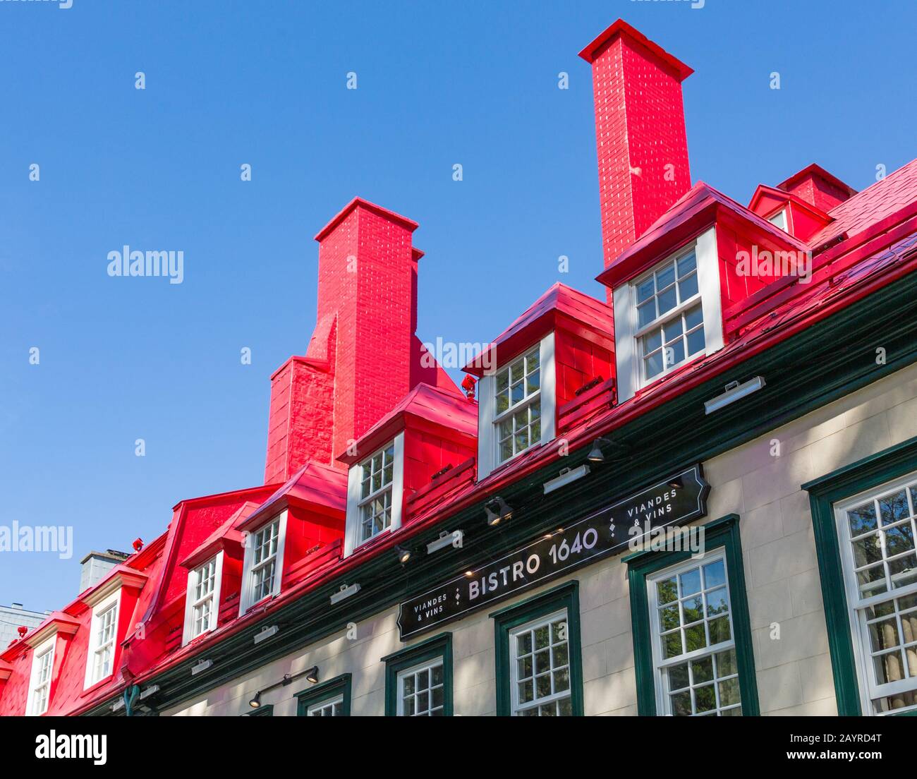 QUEBEC CITY, CANADA - September 16, 2018: Quebec City is known for its Winter Carnival, summer music festival and Saint-Jean-Baptiste Day. In addition Stock Photo
