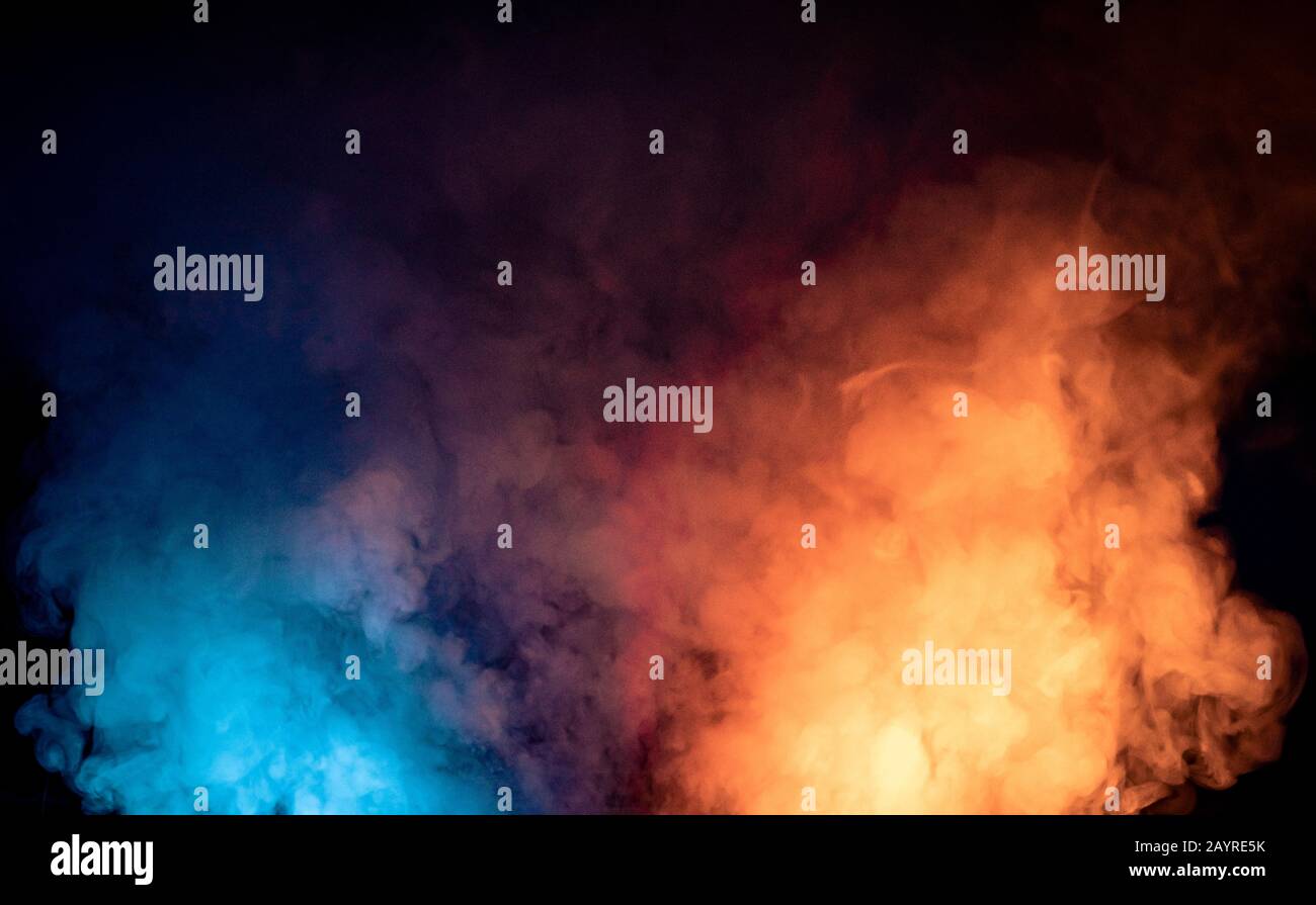 A colorful smoke with a lot of different colors Stock Photo - Alamy