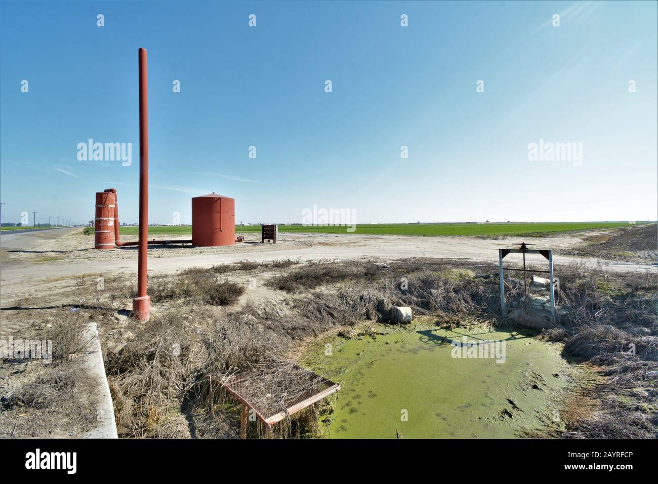 Farm standpipe for irrigating water food production in central San