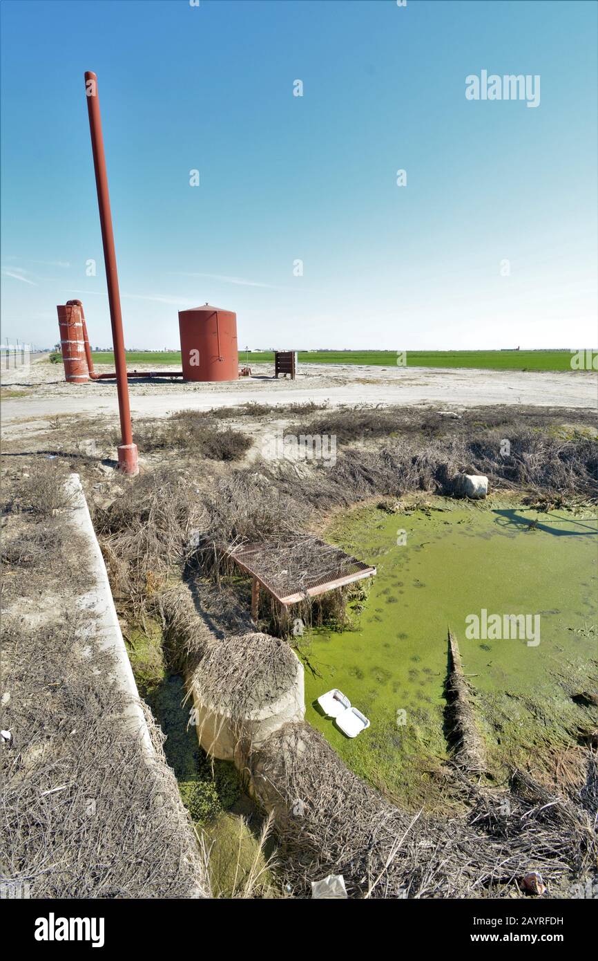 Farm standpipe for irrigating water food production in central San
