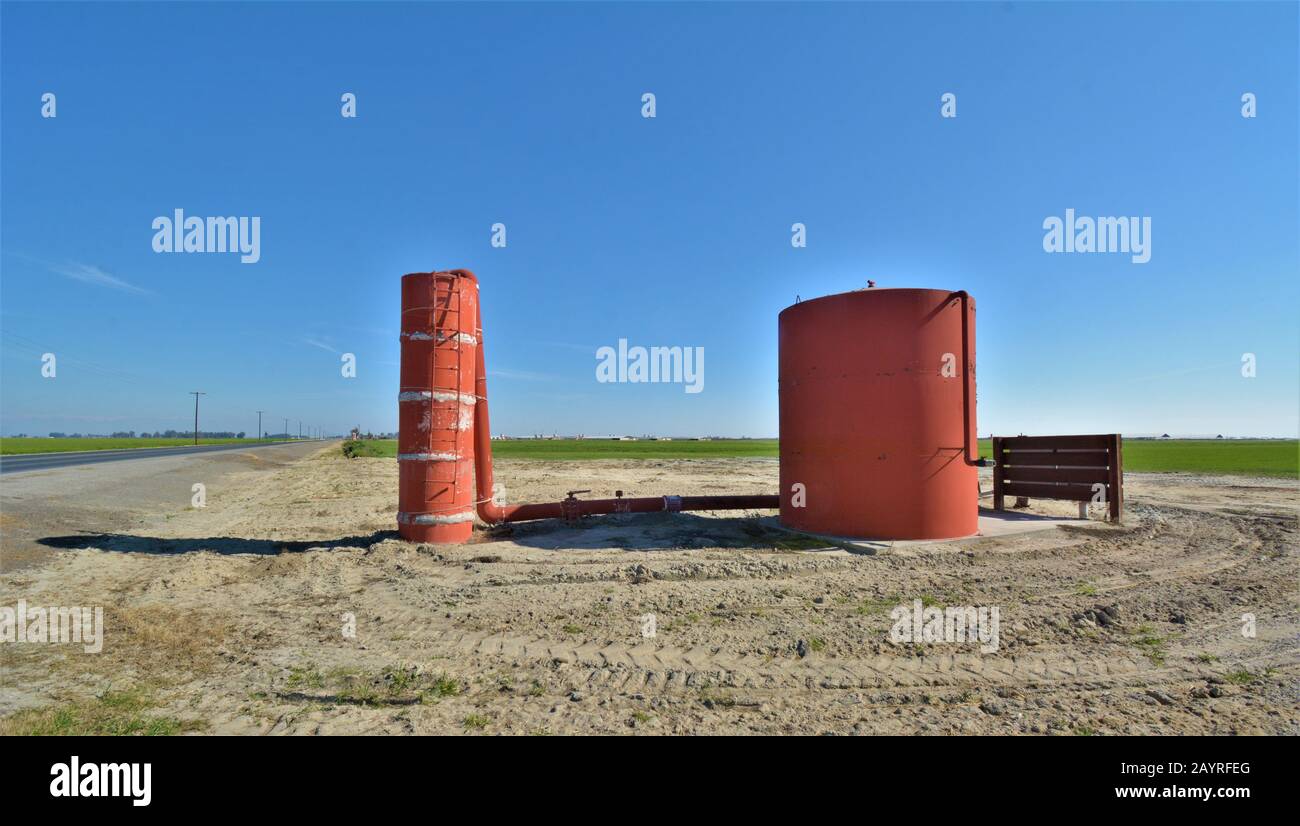 Farm standpipe for irrigating water food production in central San