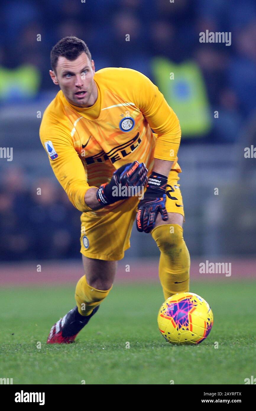 Rome, Italy. 17th Feb, 2020. Rome, Italy - 16.02.2020: Palladini in action during the Italian Serie A soccer match 24 between Ss Lazio vs FC Inter Milan, at Olympic Stadium in Rome. Credit: Independent Photo Agency/Alamy Live News Stock Photo