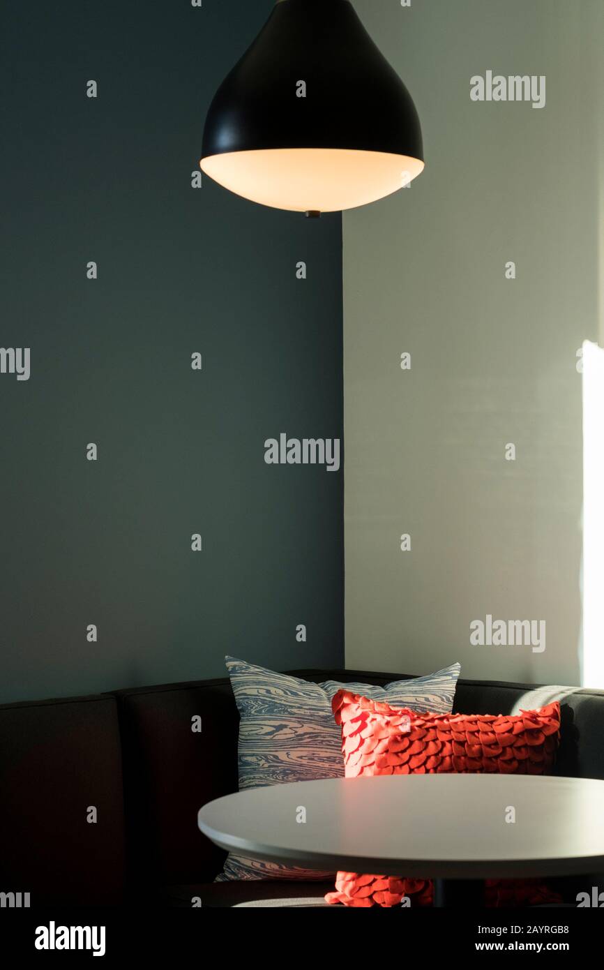 Hotel room corner Stock Photo